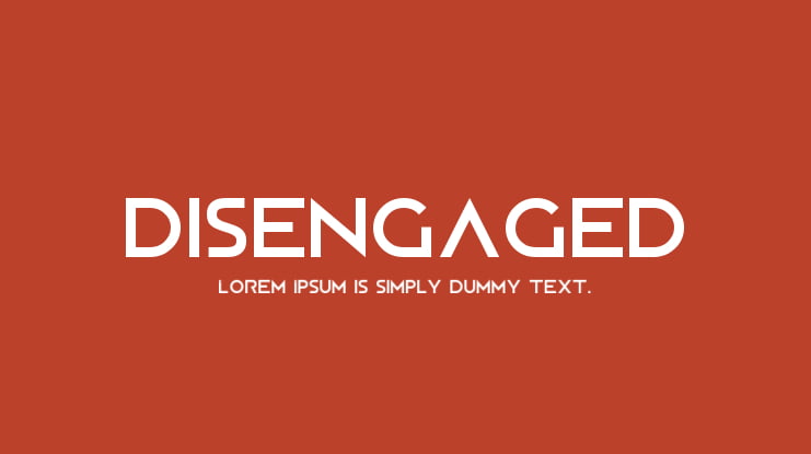 Disengaged Font