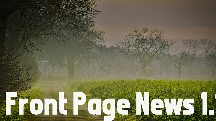 Front Page News 1.1 Font
