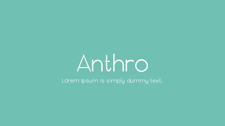 Anthro Font