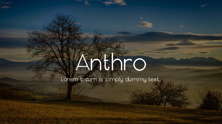 Anthro Font