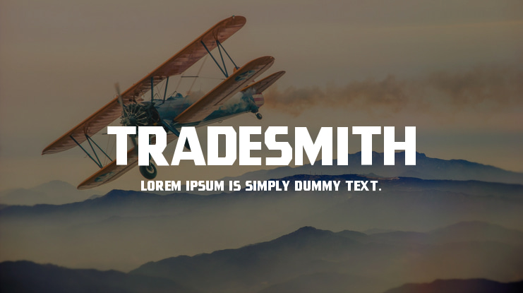 Tradesmith Font Family