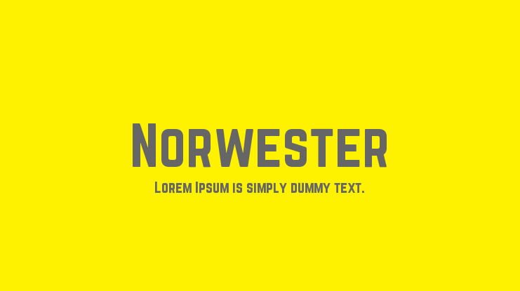 Norwester Font