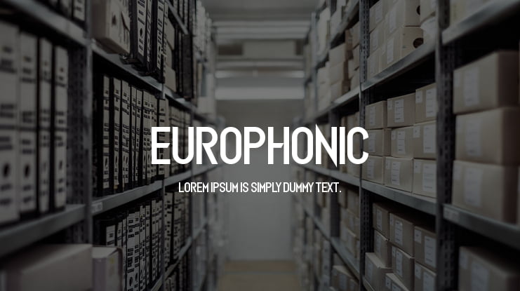 Europhonic Font