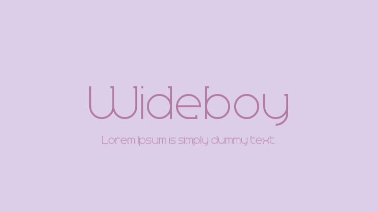 Wideboy Font