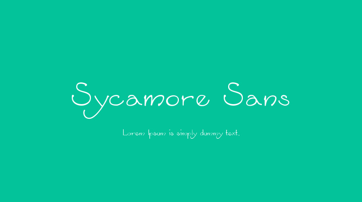 Sycamore Sans Font