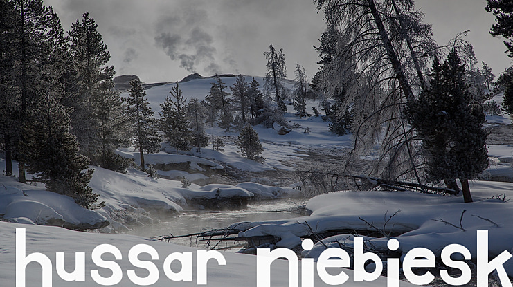 Hussar Niebieski Font