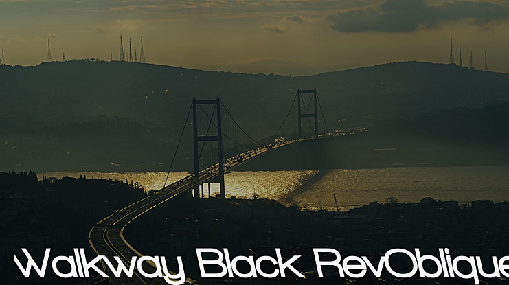 Walkway Black RevOblique Font Family