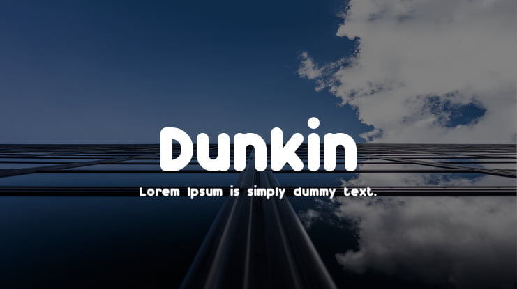 Dunkin Font Family