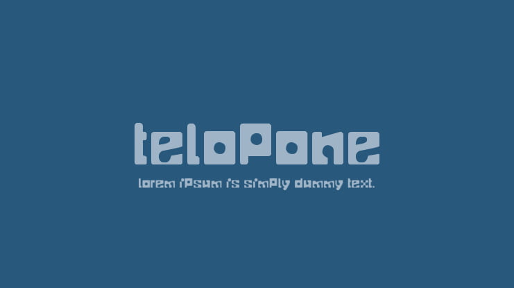 Telopone Font