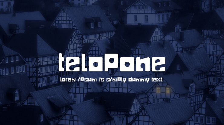 Telopone Font