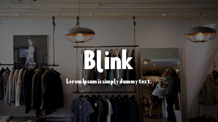 Blink Font Family