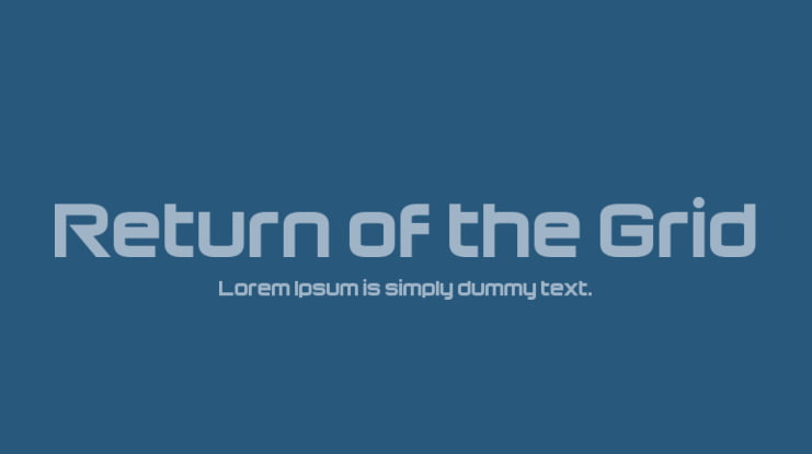 Return of the Grid Font