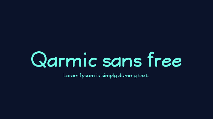 Qarmic sans free Font
