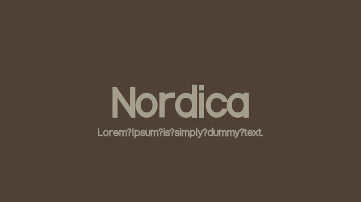 Nordica Font Family