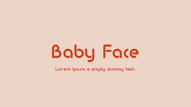 Baby Face Font