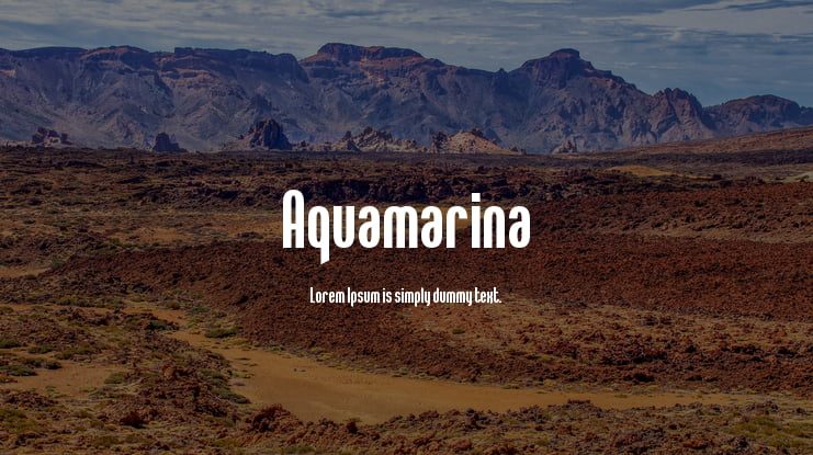 Aquamarina Font
