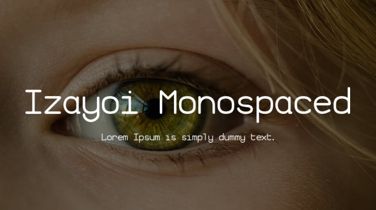 Izayoi Monospaced Font