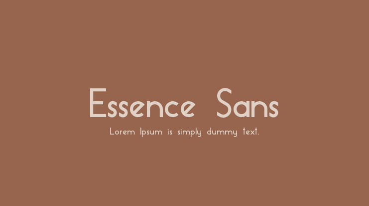 Essence Sans Font Family