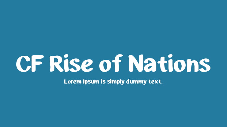 CF Rise of Nations Font