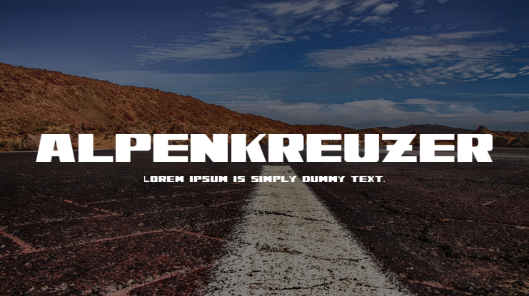 Alpenkreuzer Font