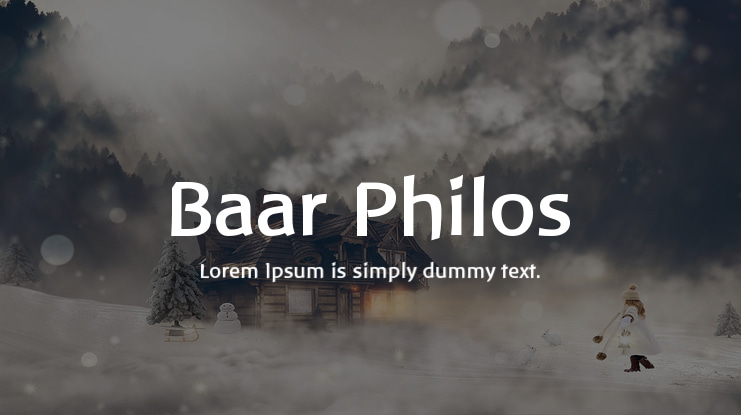 Baar Philos Font Family