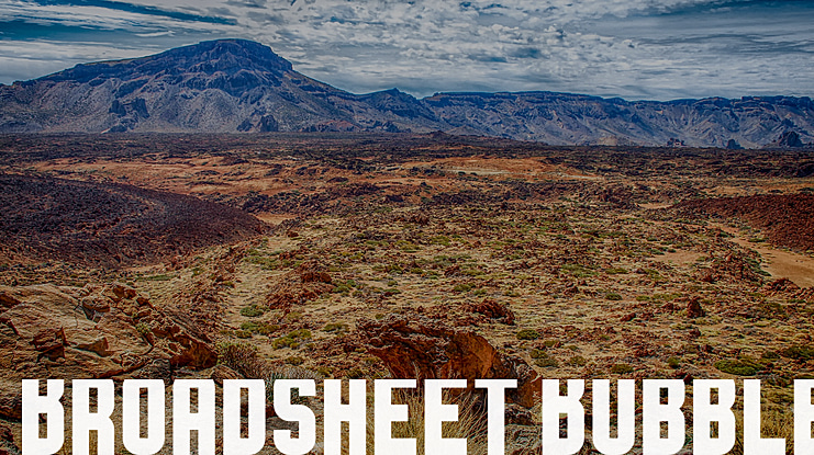 Broadsheet Bubble Font