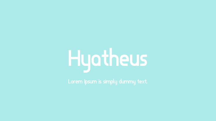 Hyatheus Font