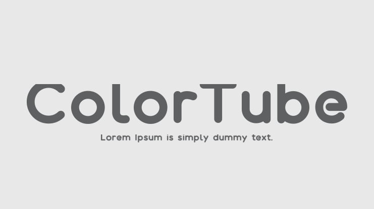 ColorTube Font