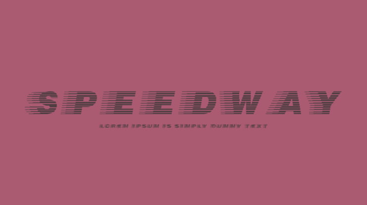 Speedway Font