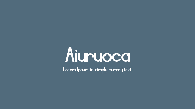 Aiuruoca Font