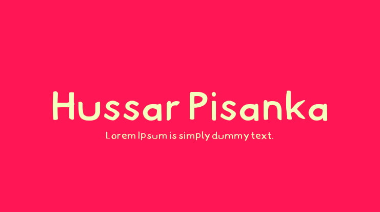Hussar Pisanka Font Family