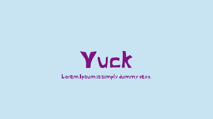 Yuck Font Family