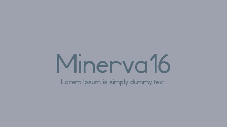 Minerva16 Font
