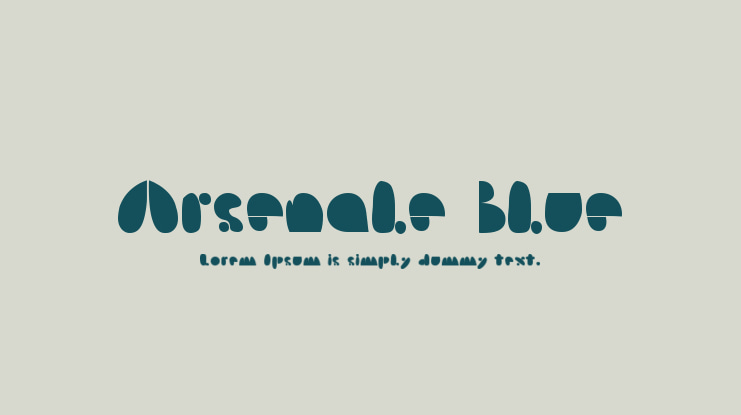 Arsenale Blue Font