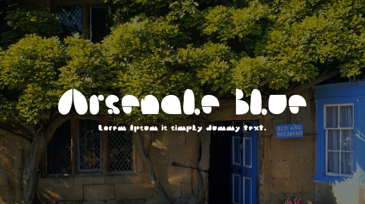 Arsenale Blue Font