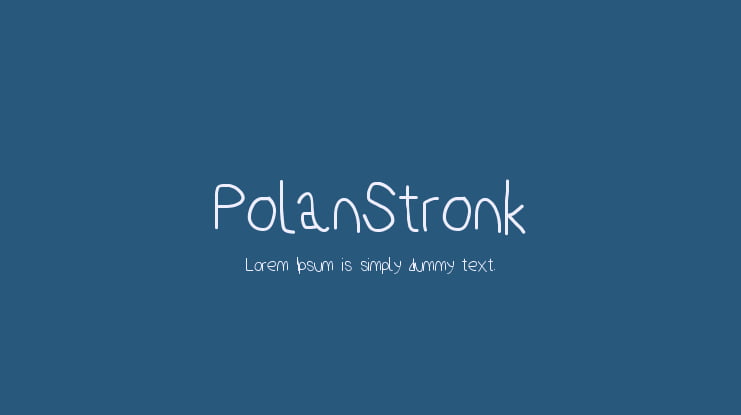 PolanStronk Font Family