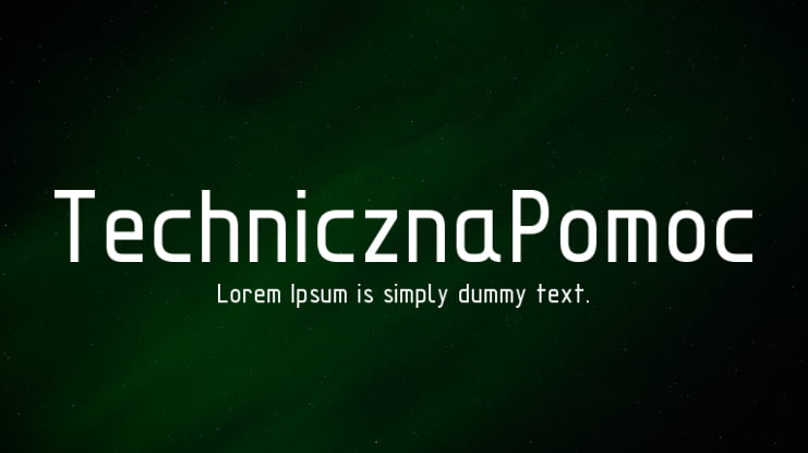 TechnicznaPomoc Font Family