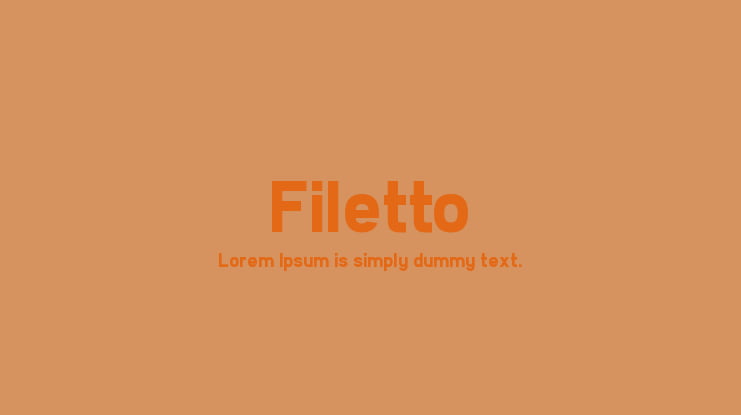 Filetto Font Family