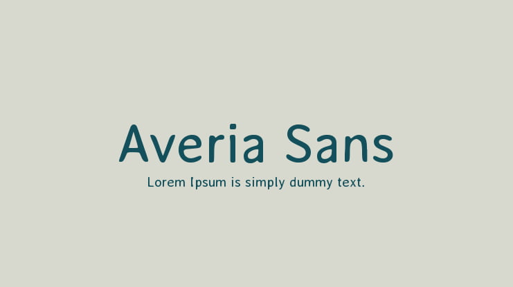 Averia Sans Font Family