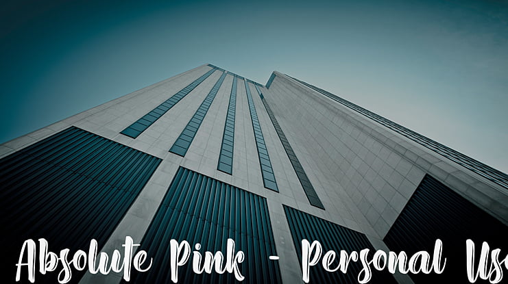 Absolute Pink - Personal Use Font