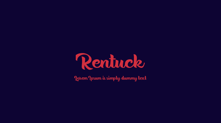 Rentuck Font