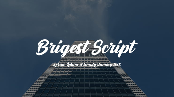 Brigest Script Font