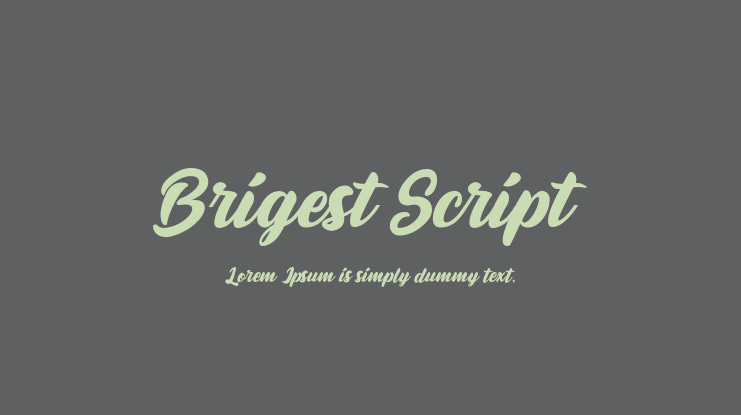 Brigest Script Font