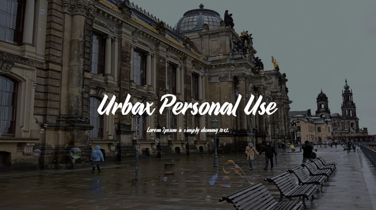 Urbax Personal Use Font