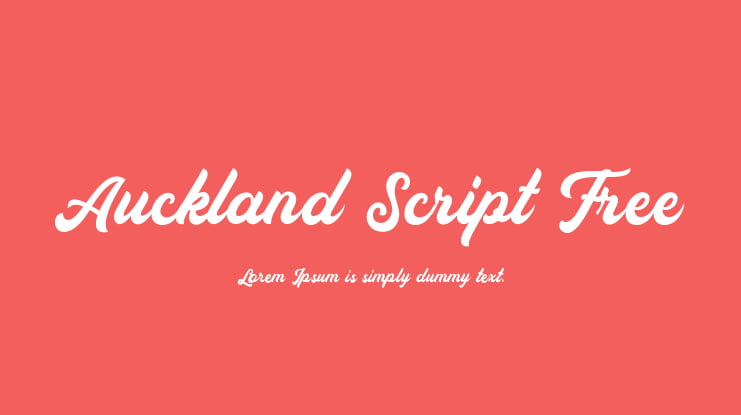 Auckland Script Free Font