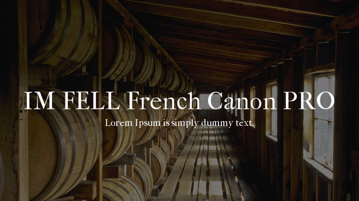 IM FELL French Canon PRO Font Family