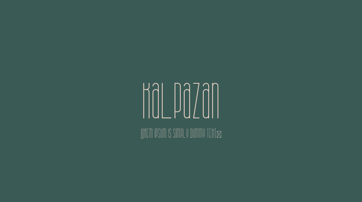 Kalpazan Font
