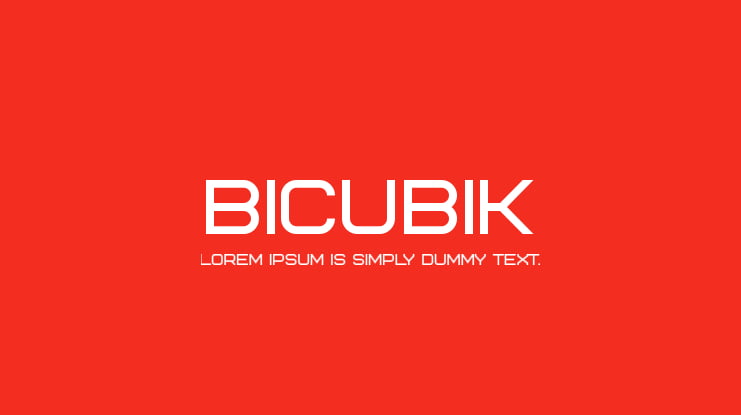 Bicubik Font