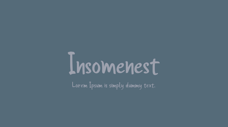 Insomenest Font