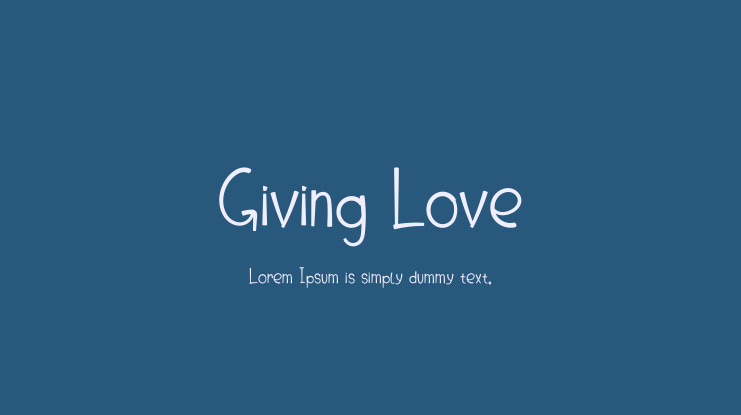 Giving Love Font